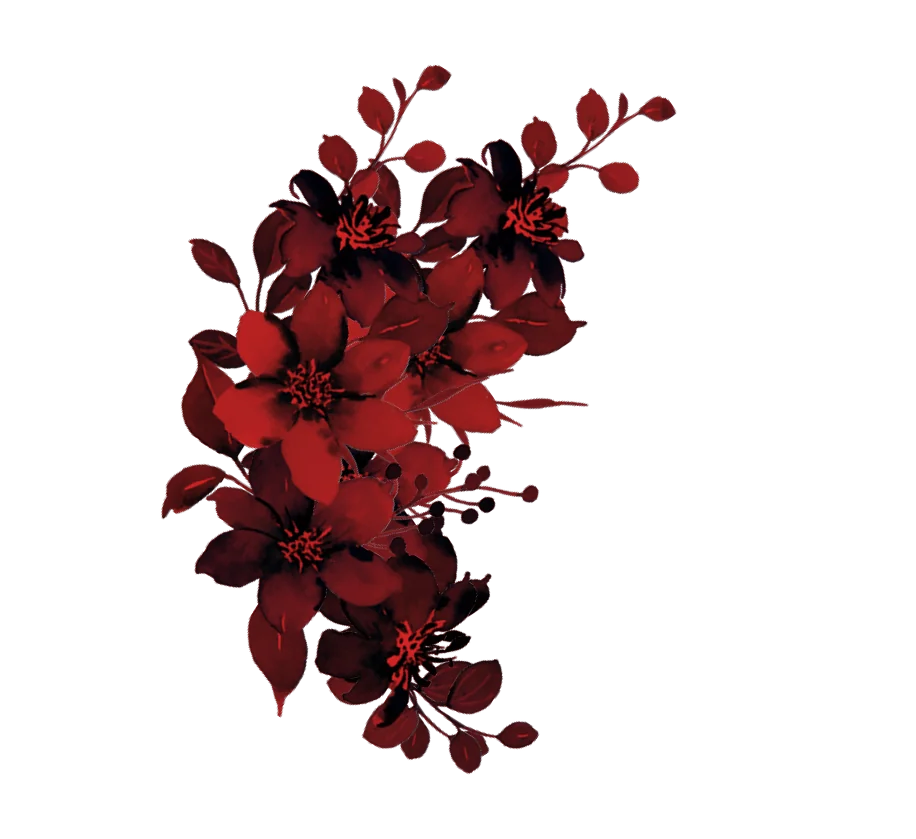ornamen bunga kiri